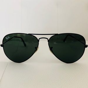 Ray Ban Classic Black Aviator Sunglasses